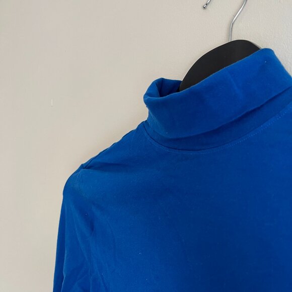 Cropped Blue Turtleneck Longsleeve H&M Basics - Picture 4 of 9